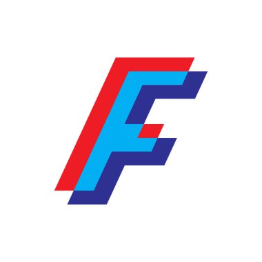 FF Harf Logo Tasarım Vektörü