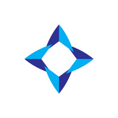 3d Yıldız logo tasarım vektörü