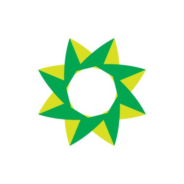 3d Çiçek logo tasarım vektörü