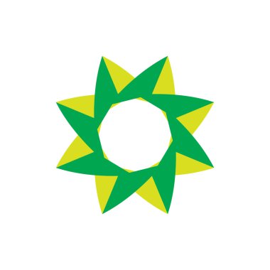 3d Çiçek logo tasarım vektörü