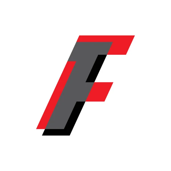 F Bir harf logo tasarım vektörü