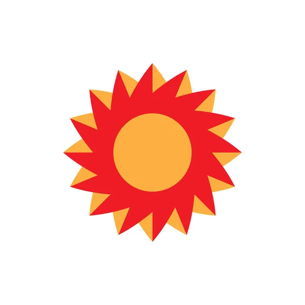 Sonne Logo Design Vektor — Stockvektor