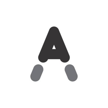 Bir harf logo tasarımı Vektörü