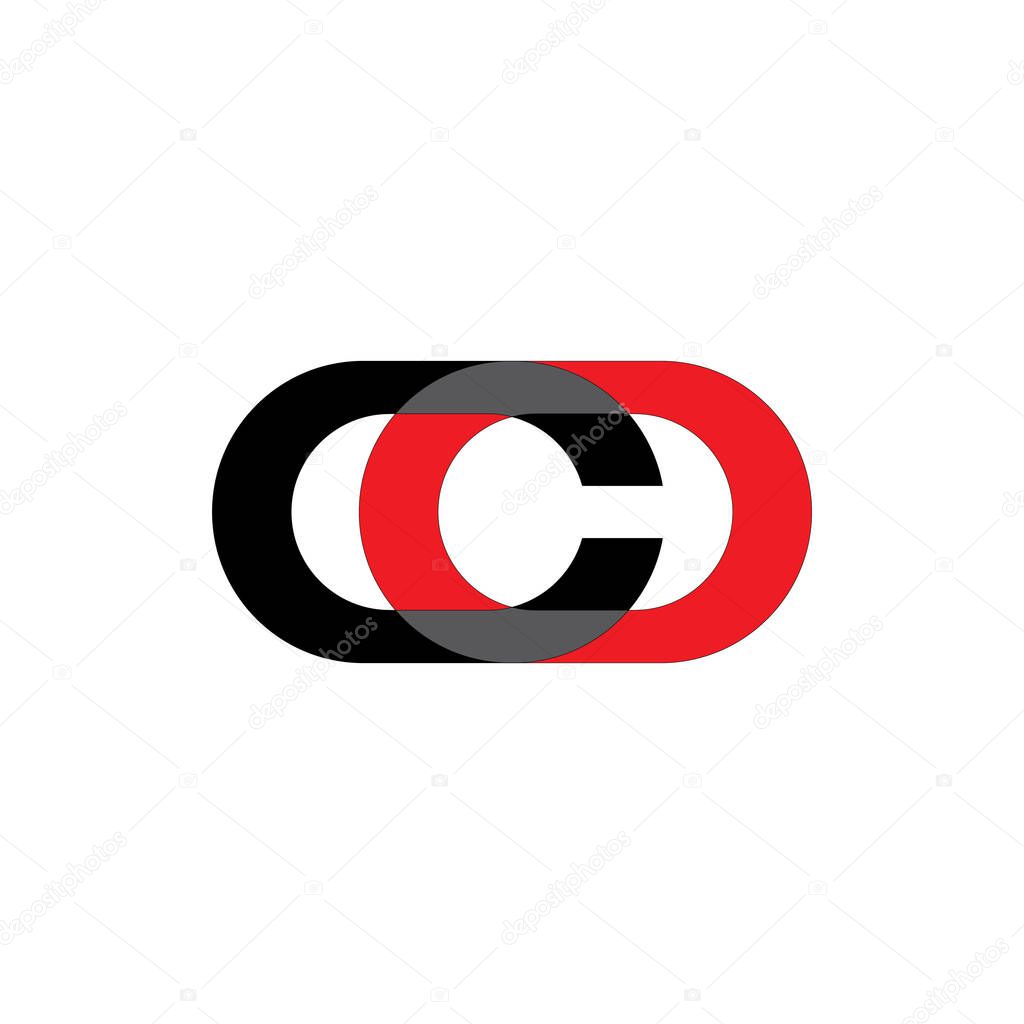 CO letter logo design vector