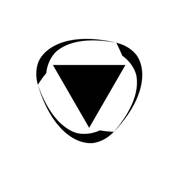 Triangel Återvinn Logotyp Design Vektor — Stock vektor