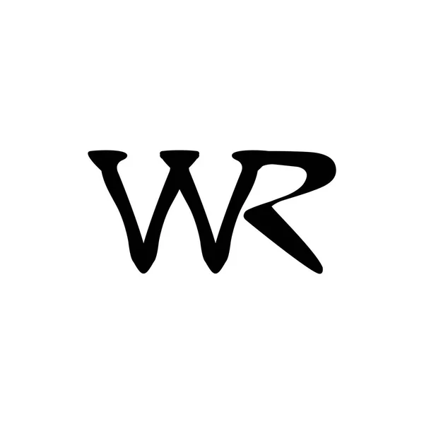 Wr字母标识设计矢量 — 图库矢量图片