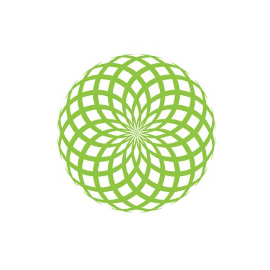 Soyut çiçek logosu tasarım vektörü