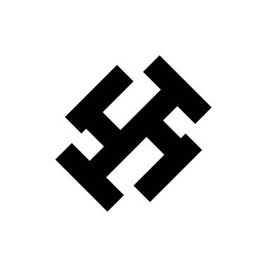 SH harfi logo tasarım vektörü