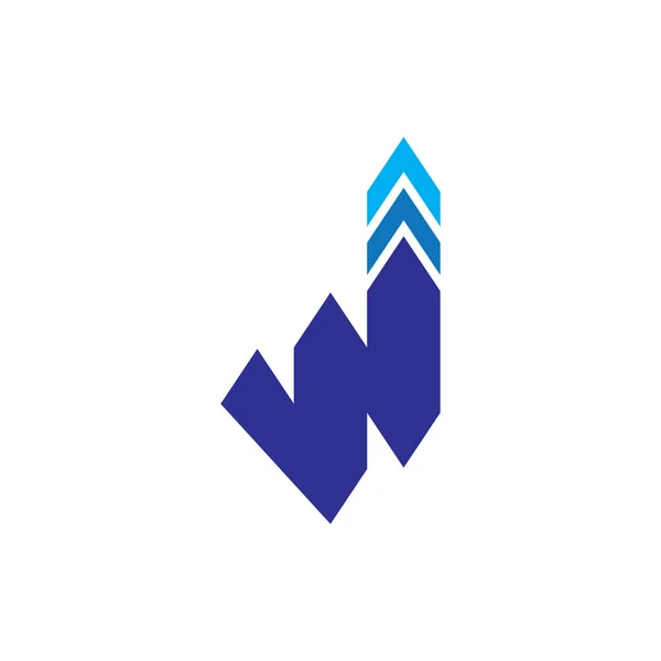 Letter Arrow Logo Design Vector — Stock Vector