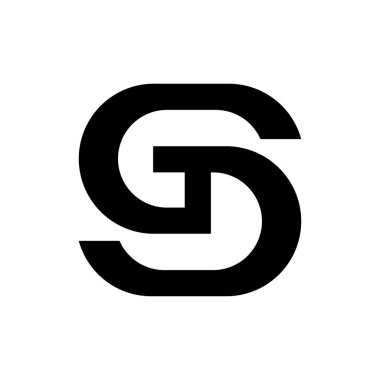 SGD harf logo tasarım vektörü