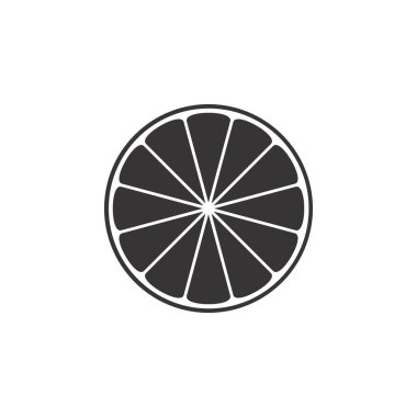Limon simgesi logo tasarım vektörü