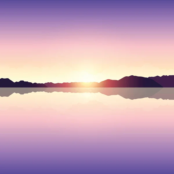 romantic purple sunset ocean landscape