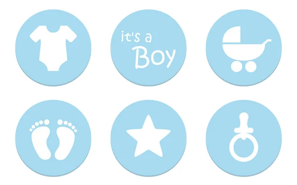 Its a boy baby symbol icon — Stock Vector
