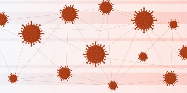Virus epidemic info graphic background — Stock Vector