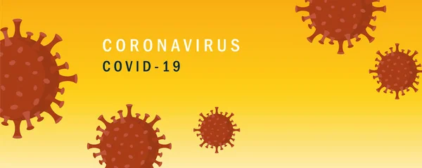 Corona virus covid-19 vit fana — Stock vektor