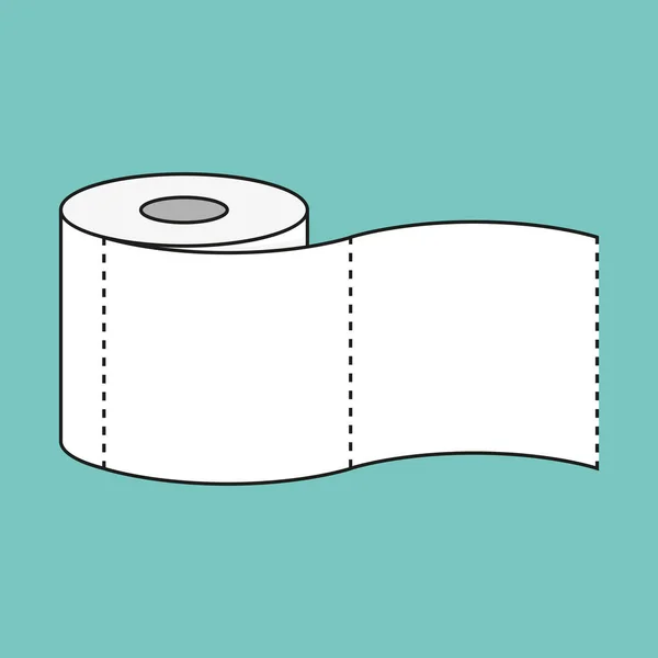 Roll of toilet paper icon — Stock Vector