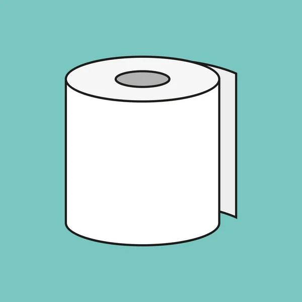 Rollo de papel higiénico icono — Vector de stock