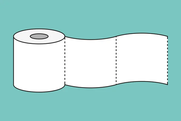 Rouleau d'icône de papier toilette — Image vectorielle