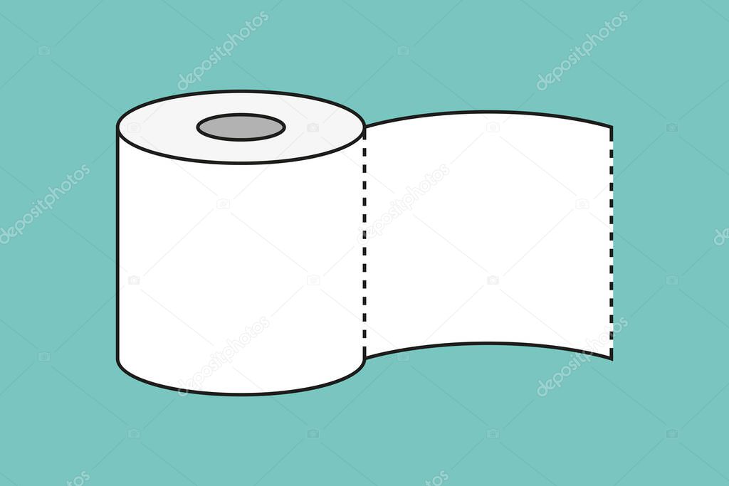 roll of toilet paper icon