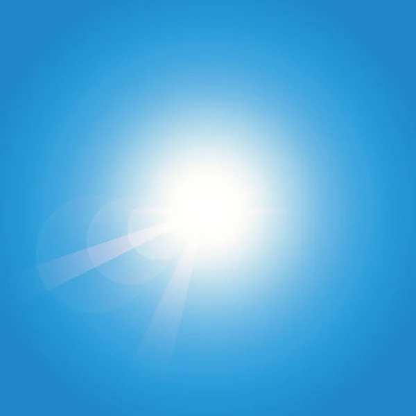 Modrá slunečná obloha letní pozadí — Stockový vektor