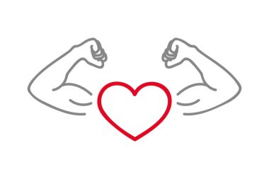 sağlıklı yaşam tarzı güçlü kalp kaslı kollar