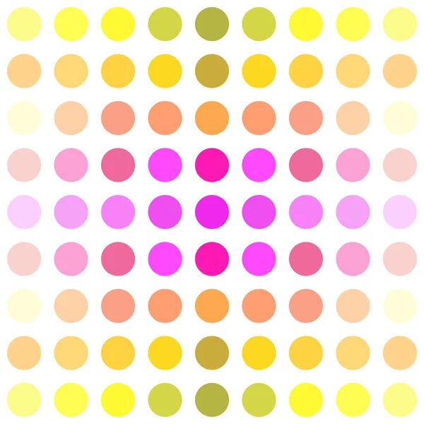 Regenboog Dot Cirkel Naadloos Patroon Abstract Kleurrijk Achtergrond Ontwerp — Stockvector