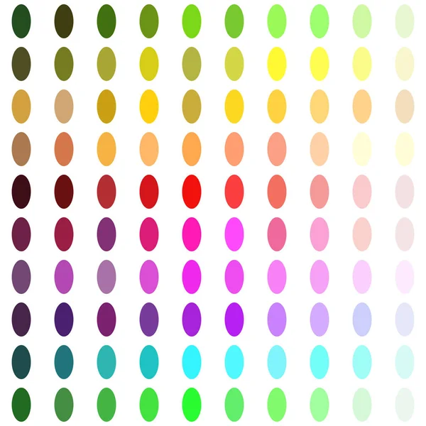 Rainbow Dot Cerchio Modello Senza Soluzione Continuità Astratto Disegno Sfondo — Vettoriale Stock