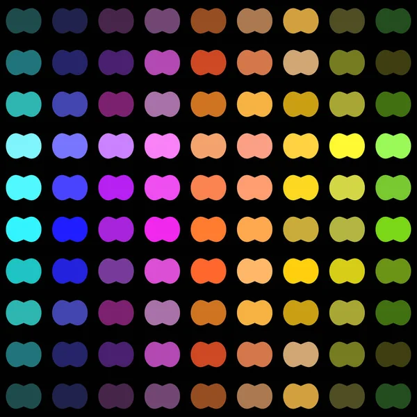 Rainbow Dot Círculo Sem Costura Padrão Design Fundo Colorido Abstrato — Vetor de Stock