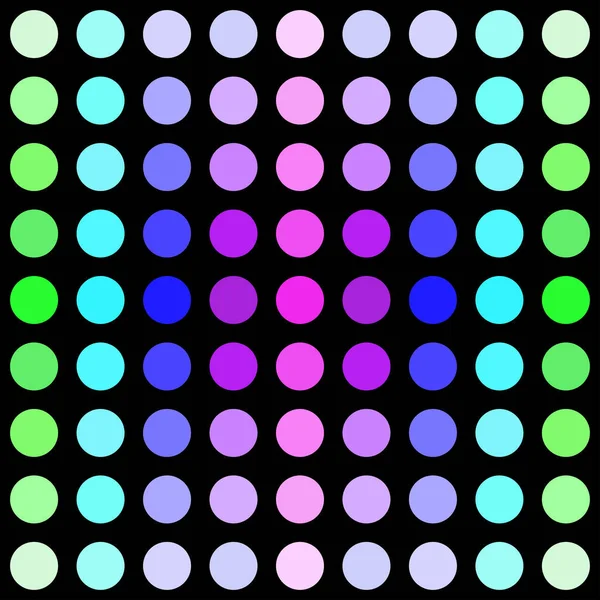 Rainbow Dot Círculo Sem Costura Padrão Design Fundo Colorido Abstrato — Vetor de Stock