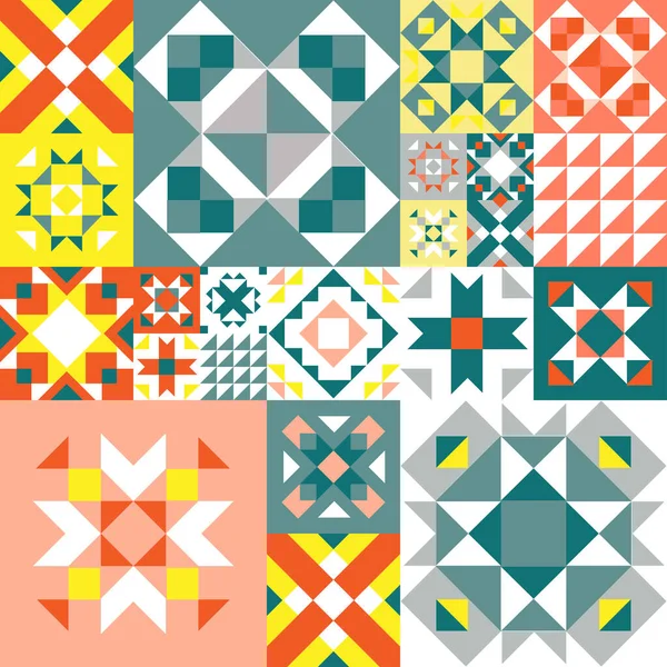 Seamless Geometric Pattern Ethnic Ornament Carpet Aztec Style Tribal Ethnic — Stock Vector