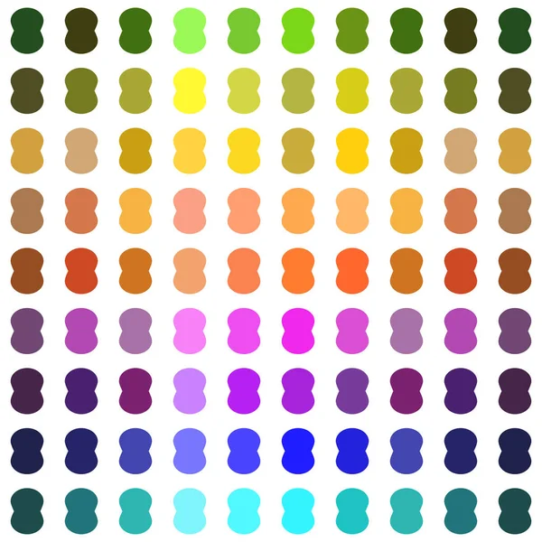 Rainbow Dot Círculo Sem Costura Padrão Design Fundo Colorido Abstrato — Vetor de Stock