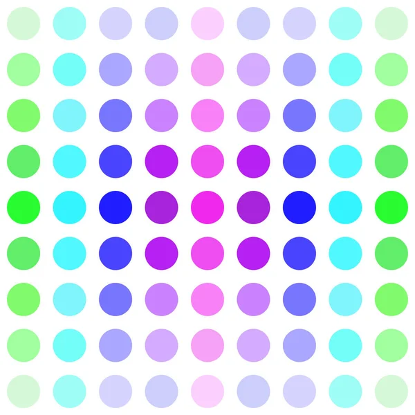 Rainbow Dot Cerchio Modello Senza Soluzione Continuità Astratto Disegno Sfondo — Vettoriale Stock
