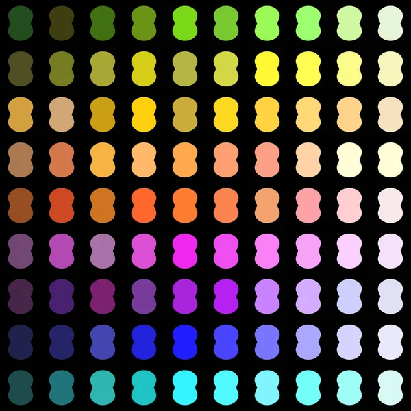 Regnbåge Punkt Cirkel Sömlöst Mönster Abstrakt Färgstark Bakgrund Design — Stock vektor