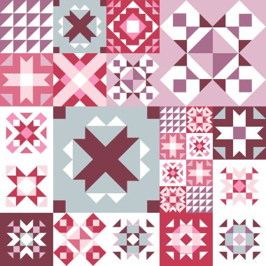 Kusursuz geometrik desen. Halıdaki etnik süs. Aztek tarzı. Kabile etnik vektör dokusu. Kumaş üzerine nakış. Kızılderili, Meksikalı, halk düzeni. Yorgan, yama, jakuzi