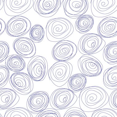 Kusursuz desen. El çizimi karalama dalgaları. Tekstil, duvar kâğıtları, baskılar ve web tasarımı için kullanılabilir