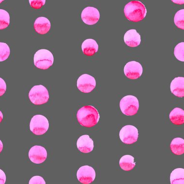 Renkli suluboya, pürüzsüz desen. Soyut vektör kusursuz desen. Suluboya pembe benekli. Beyaz arkaplanda parlak sıçramalar izole edildi.