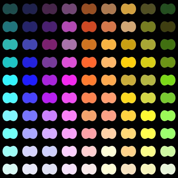 Rainbow Dot Círculo Sem Costura Padrão Design Fundo Colorido Abstrato — Vetor de Stock