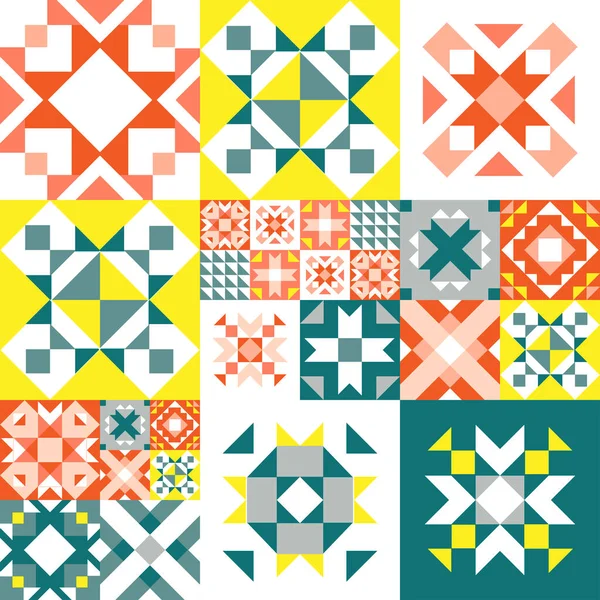 Seamless Geometric Pattern Ethnic Ornament Carpet Aztec Style Tribal Ethnic — Stock Vector