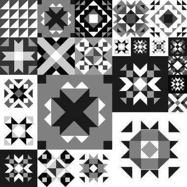 Kusursuz geometrik desen. Halıdaki etnik süs. Aztek tarzı. Kabile etnik vektör dokusu. Kumaş üzerine nakış. Kızılderili, Meksikalı, halk düzeni. Yorgan, yama, jakuzi