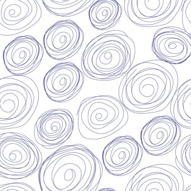 Kusursuz desen. El çizimi karalama dalgaları. Tekstil, duvar kâğıtları, baskılar ve web tasarımı için kullanılabilir