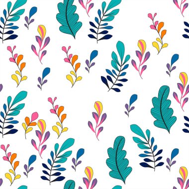 Çiçekli ve bitkili doku. Çiçek süsü. Orijinal çiçek deseni.