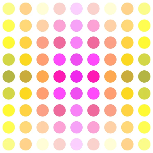 Rainbow Dot Circle Seamless Pattern Abstract Colorful Background Design — Stock Vector