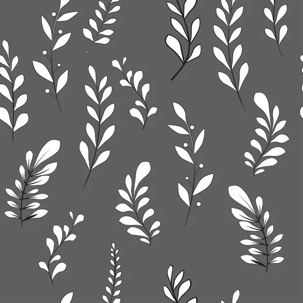 Textura Con Flores Plantas Adorno Floral Patrón Flores Originales — Vector de stock