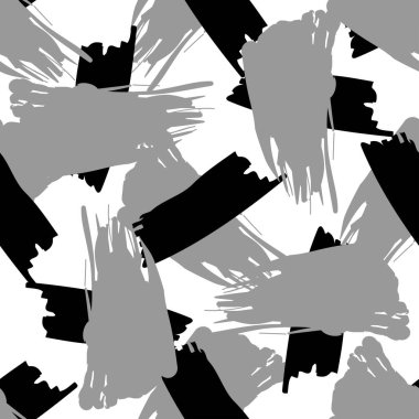 Etkileyici minimalist tasarım. Hippi el fırça izi. Tarz sahibi vektör geometrik vuruşlar fantezi baskısını etkiler. Sanat stili