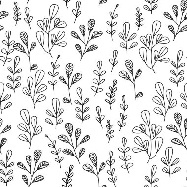 Çiçekli ve bitkili doku. Çiçek süsü. Orijinal çiçek deseni.