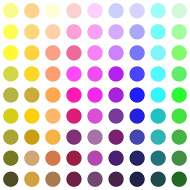 Gökkuşağı nokta dairesi kusursuz desen. Soyut renkli arkaplan tasarımı