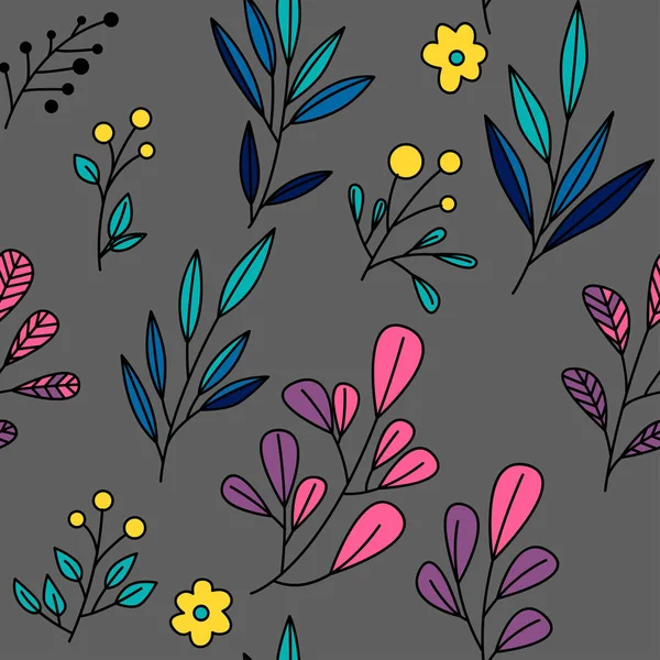 Υφή Λουλούδια Και Φυτά Λουλούδι Στολίδι Αρχικό Μοτίβο Διάνυσμα Λουλουδιών — Διανυσματικό Αρχείο