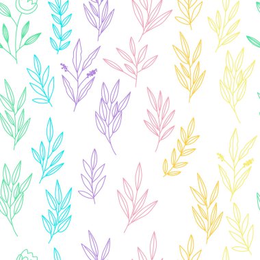 Çiçekli ve bitkili doku. Çiçek süsü. Orijinal çiçek deseni.