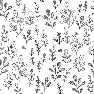 Çiçekli ve bitkili doku. Çiçek süsü. Orijinal çiçek deseni.