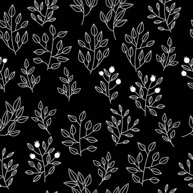 Çiçekli ve bitkili doku. Çiçek süsü. Orijinal çiçek deseni.